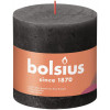 BOLSIUS stompkaars - 10x10cm - stormy grey rustiek