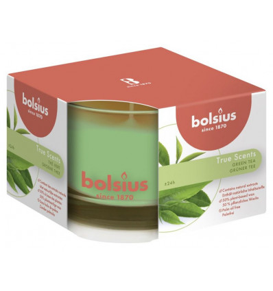BOLSIUS geurkaas 6.3x9cm - green tea