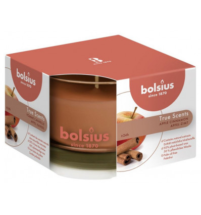 BOLSIUS geurkaars - 6.3x9cm - apple cinnamon