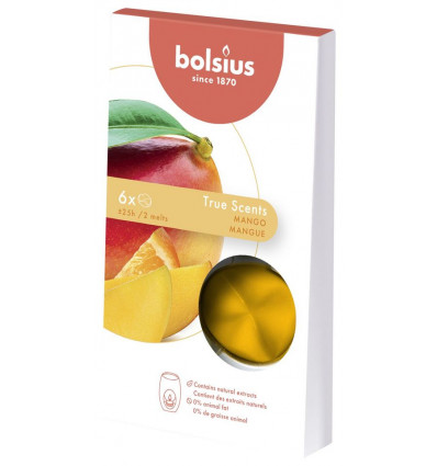 BOLSIUS waxmelts 6st.- mango TU LU
