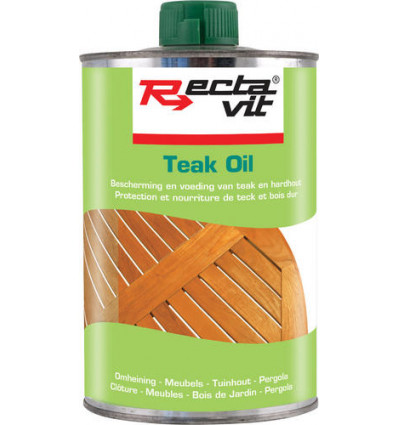 RECTAVIT - Teak oil - 1L teak en hardhout , tuinhout & meubels