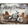 Tin sign 15x20cm - Harley Davidson Route 66 Road king classic