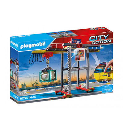 PLAYMOBIL City Action 70770 Portaalkraan met containers TU UC 2022
