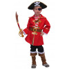 Verkleed kostuum kapitein piraat + acc.- 104
