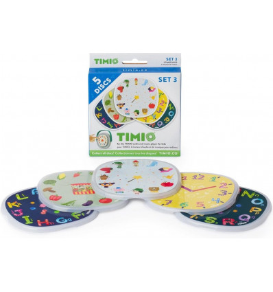 TIMIO Disk set 3 - 5st. (Groenten, tijd, sprookjes, alfabet)