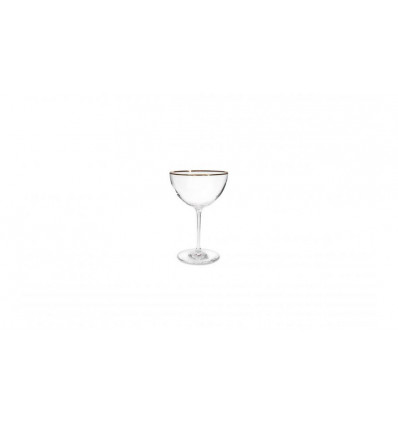 S&P Elegance - 2 champagne coupes 350ml gouden rand