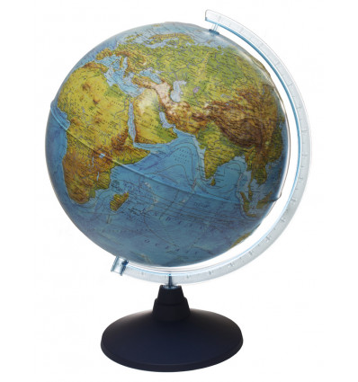 Wereldbol 32cm m/ geografisch + politiekrelief 351516AL NL3215