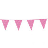 FIESTA vlaggenlijn 6m - roze glitter