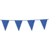 FIESTA vlaggenlijn 6m - blauw glitter