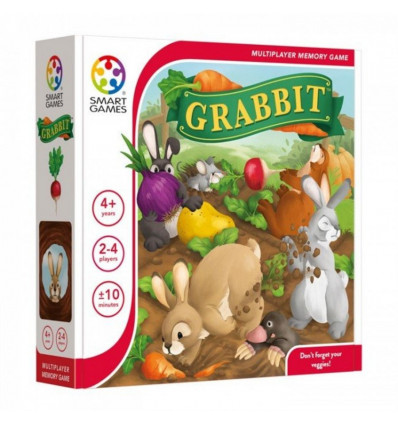 Smart Games - Grabbit kinderspel help jekonijn de groenten te verzamelen +4 jaar