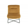 JLine lounge stoel - 66x74x80cm - oker frame textiel - metaal