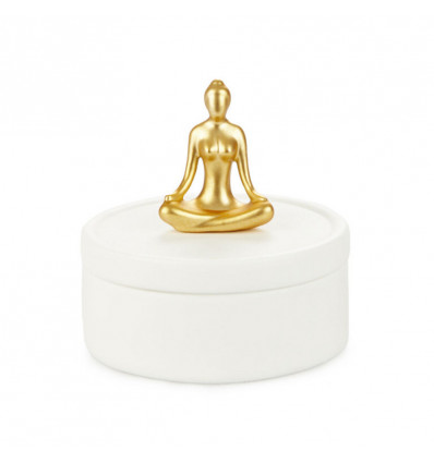 BALVI Yoga juwelendoosje - wit/ goud