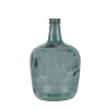 Vaas fles 8L - gerecycleerd glas - blauw