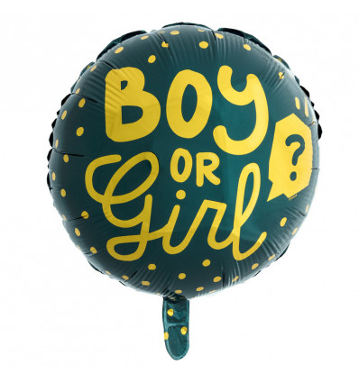 GEBOORTE - Folieballon 'Boy or Girl' - 45cm