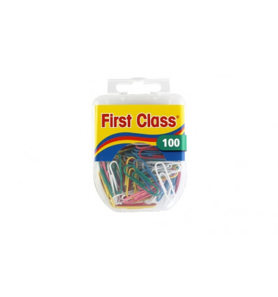 FIRST CLASS Papierklem kleur - 125st.