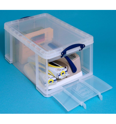 Really usefull box 64L m/opening vooraan transparante opbergbox (PLS)