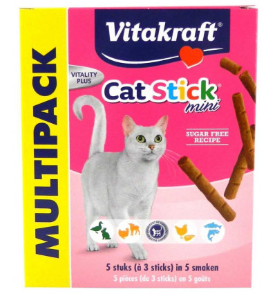 VITAKRAFT Multipack cat stick - mini - 5st. TU UC
