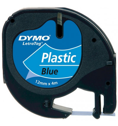 DYMO Letratag tape - pvc blauw - 12mm S0721650