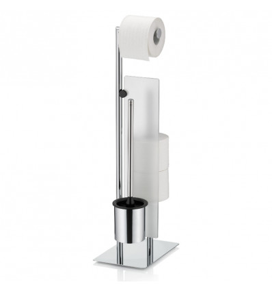 KELA Style toiletborstel en rolhouder - zilver TU LU