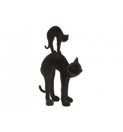 JLine figuur katten - 21.5x12x35.5cm - zwart