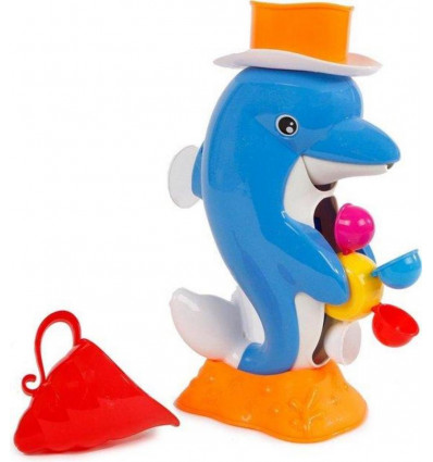 Mini Club - Badspeelgoed dolfijn met waterrad 28cm