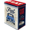 Tin box L Fiat 500 - Good things are ahead of you