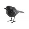 PT Beeld vogel - 13.5x7.5x17cm - zwart marble