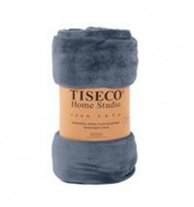 TISECO Plaid COSY microflannel - 240x220cm - blauw
