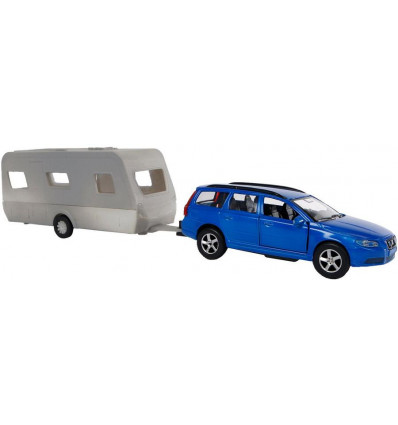 KidsGlobe V70 met Dethleffs caravan - 30cm
