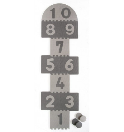BABY DAN Speelmat hinkpad met pionnen - 227,5x65cm foam puzzelmat