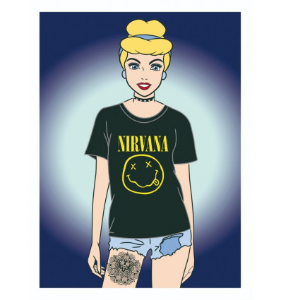 Poster cartoons Nirvana princess - 40x60cm