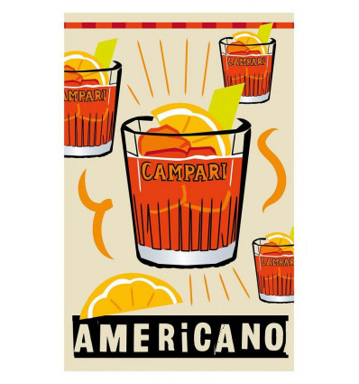 Poster cocktails Americano - 40x60cm