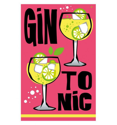 Poster cocktails Gin Tonic - 30x40cm
