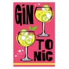 Poster cocktails Gin Tonic - 30x40cm