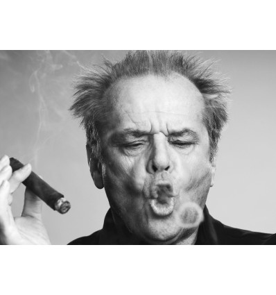 Poster portret Jack Nicholson - 40x60cm- zwart/ wit