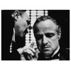 Poster portret Marlon Brando Godfather 40x60cm - zwart/ wit