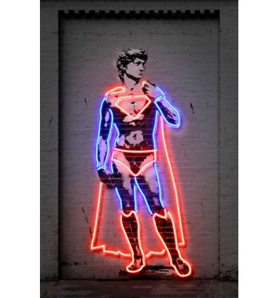 Poster Neon Art David - 40x60cm