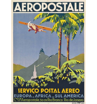 Poster Airlines Aeropostale - 40x60cm