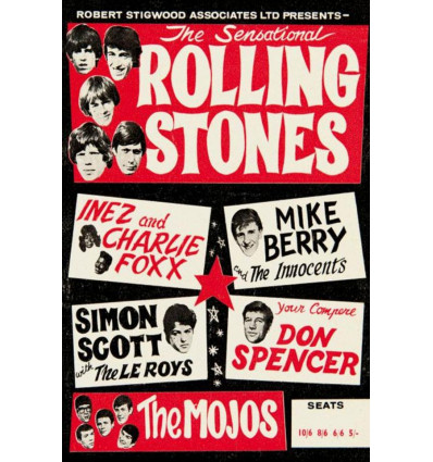Poster Concert affiche Rolling Stones - 40x60cm