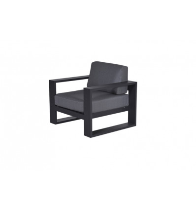 CUBE lounge zetel - carbon/ reflex black 96x85cm