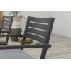 OKLAHOMA dining fauteuil - carbon black/ l. grey - tuinstoel