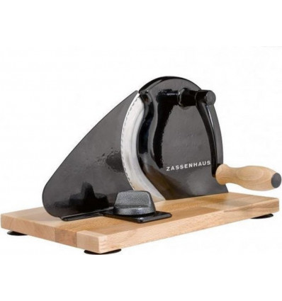 Zassenhaus CLASSIC broodsnijmachine - handmatig - zwart + hout RVS
