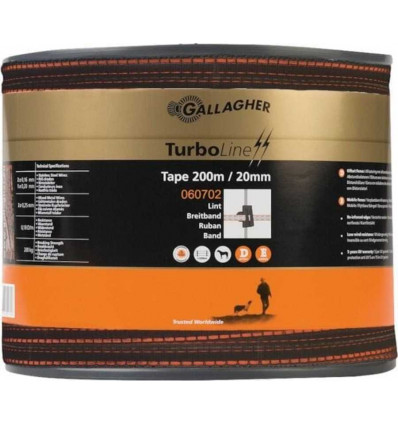 GALLAGHER - Turboline tape 2cm 200m - terra