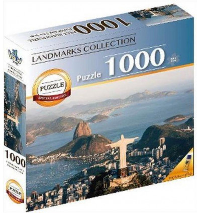 LANDMARK Puzzel 1000st.- Cristo Redentor Brazilie - 7 wereldwonderen