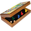 Ganzenbord opvouwbaar houten bordspel 2 spelers vanaf 6 jaar - ganzenspel
