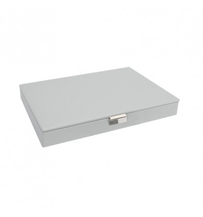 STACKERS XL top - pebble grey & grey velvet - bovenstuk juweelbox