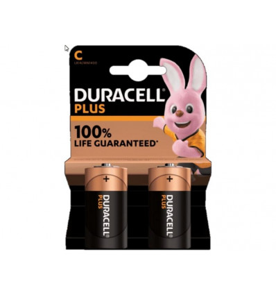 DURACELL Batterij C 100% - 2st