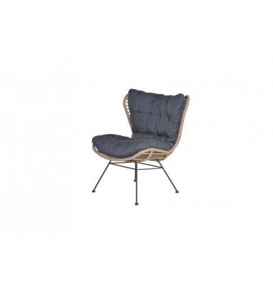 LIBELLE relax fauteuil - rotan natural/ mystic grey