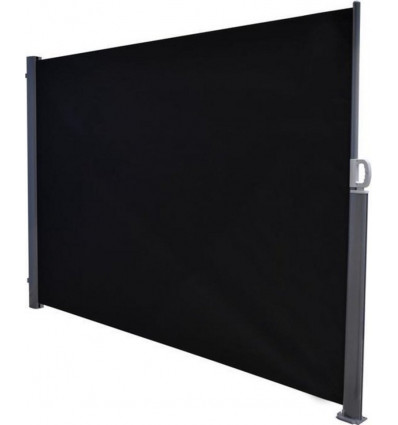 OSLO Windscherm oprolbaar - 180x300cm - mat carbon black/ d. grijs TU UC