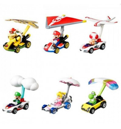 HOTWHEELS - Mario Kart glider ass. (prijs per stuk)